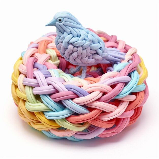 Detale haftu, kolorowe nici